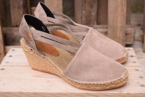 Espadrilles 20G Taupe en DAIM