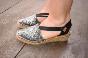 Schwarz Espadrilles 3042G AMPOSTA