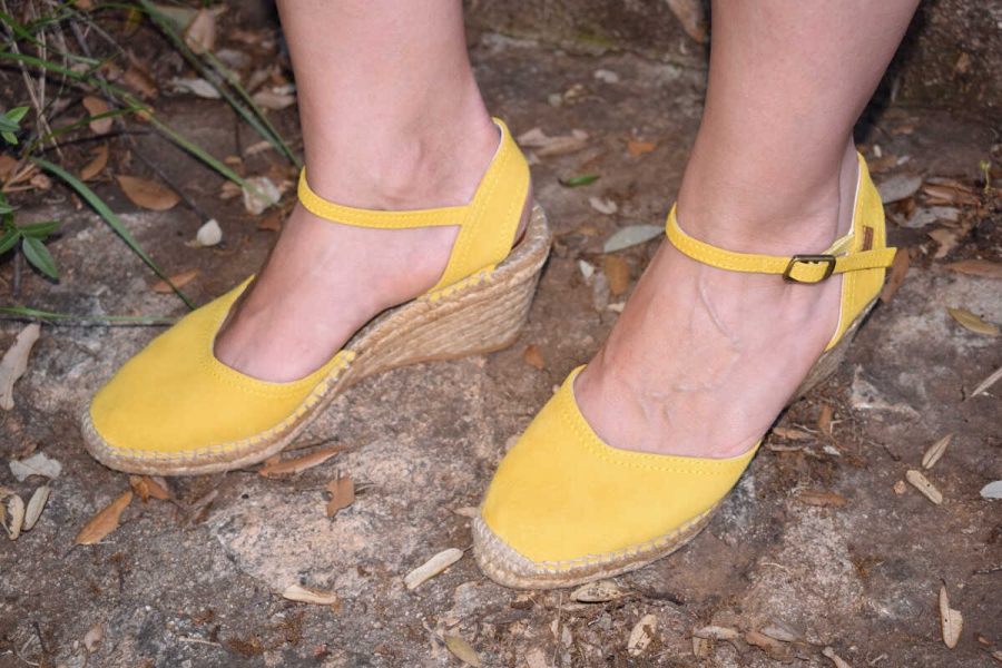 Espadrilles 452 Jaune en DAIM